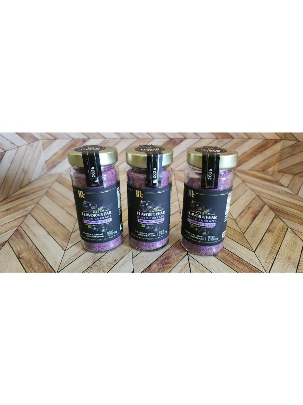 New 3 Pack McCormick Black CURRANT Finishing Sugar 2026 Flavor of the Year